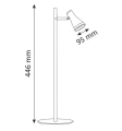 Lampka biurkowa Berg czarna LED 4,2W 3000K goldlux 318404 | 5901508318404 noxbox lampynox www.lampynox.pl