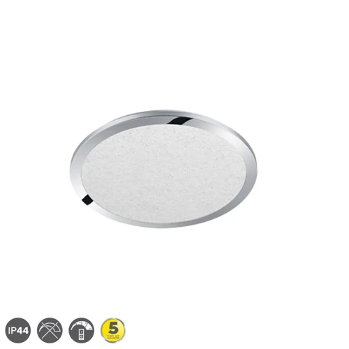 Lampa sufitowa ściemnialna okrągła CESAR Chrom LED 22W 3000K IP44 Trio 656412406 | 4017807371802 noxbox lampynox www.lampynox.pl