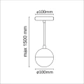 Lampa wisząca Amarillo chrom Ø 10cm. G9 goldlux 308030 | 5901508308030 noxbox lampynox www.lampynox.pl