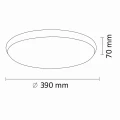 Plafon LED KERN 40 śr. 40cm. 24W 1440lm 4000K chrome Polux 314871  5901508314871 lampynox noxbox www.lampynox.pl
