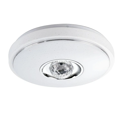 Plafon ściemnialny sterowany pilotem Magic disco biały Ø 38cm. LED Dim. 18W 3000K + RGB Pilot goldlux 318671 | 5901508318671 noxbox lampynox www.lampynox.pl