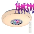 Plafon ściemnialny sterowany pilotem Magic disco biały Ø 38cm. LED Dim. 18W 3000K + RGB Pilot goldlux 318671 | 5901508318671 noxbox lampynox www.lampynox.pl
