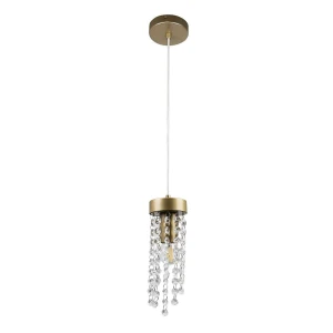 GEA-1 1xE27 gold + crystal il mio Lampa wisząca Polux 316226