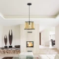 Lampa wisząca Brena czarny | brąz Ø 28cm. E27 goldlux 316752 | 5901508316752 noxbox lampynox www.lampynox.pl