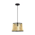 Lampa wisząca Brena czarny | brąz Ø 28cm. E27 goldlux 316752 | 5901508316752 noxbox lampynox www.lampynox.pl