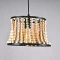 Lampa wisząca Brena czarny | brąz Ø 28cm. E27 goldlux 316752 | 5901508316752 noxbox lampynox www.lampynox.pl