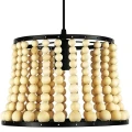 Lampa wisząca Brena czarny | brąz Ø 28cm. E27 goldlux 316752 | 5901508316752 noxbox lampynox www.lampynox.pl