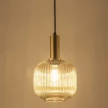 Lampa wisząca Cumbria złoty | bursztyn Ø 20cm. E27 goldlux 317407 | 5901508317407 noxbox lampynox www.lampynox.pl