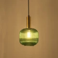 Lampa wisząca Cumbria złoty | zielony Ø 20cm. E27 goldlux 317414 | 5901508317414 noxbox lampynox www.lampynox.pl