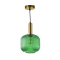 Lampa wisząca Cumbria złoty | zielony Ø 20cm. E27 goldlux 317414 | 5901508317414 noxbox lampynox www.lampynox.pl