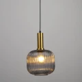 Lampa wisząca Cumbria złoty | przydymiony Ø 20cm. E27 goldlux 317179 | 5901508317179 noxbox lampynox www.lampynox.pl