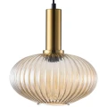 Lampa wisząca Norfolk złoty | bursztynowy Ø 24cm. E27 goldlux 317384 | 5901508317384 noxbox lampynox www.lampynox.pl