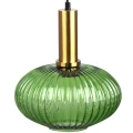 Lampa wisząca Norfolk złoty | zielony Ø 24cm. E27 goldlux 314314 | 5901508314314 noxbox lampynox www.lampynox.pl