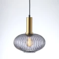 Lampa wisząca Norfolk złoty | przydymiony Ø 24cm. E27 goldlux 317391 | 5901508317391 noxbox lampynox www.lampynox.pl