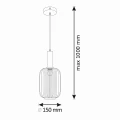 Lampa wisząca Suffolk złoty | bursztyn Ø 15cm. E27 goldlux 317353 | 5901508317353 noxbox lampynox www.lampynox.pl