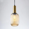 Lampa wisząca Suffolk złoty | bursztyn Ø 15cm. E27 goldlux 317353 | 5901508317353 noxbox lampynox www.lampynox.pl