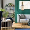 Lampa wisząca Suffolk złoty | bursztyn Ø 15cm. E27 goldlux 317353 | 5901508317353 noxbox lampynox www.lampynox.pl