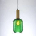 Lampa wisząca Suffolk złoty | zielony Ø 15cm. E27 goldlux 317377 | 5901508317377 noxbox lampynox www.lampynox.pl