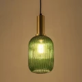 Lampa wisząca Suffolk złoty | zielony Ø 15cm. E27 goldlux 317377 | 5901508317377 noxbox lampynox www.lampynox.pl
