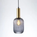 Lampa wisząca Suffolk złoty | przydymiony Ø 15cm. E27 goldlux 317360 | 5901508317360 noxbox lampynox www.lampynox.pl
