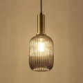 Lampa wisząca Suffolk złoty | przydymiony Ø 15cm. E27 goldlux 317360 | 5901508317360 noxbox lampynox www.lampynox.pl