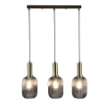 Lampa wisząca potrójna Suffolk złoty | przydymiony 3xE27 goldlux 318862 | 5901508318862 noxbox lampynox www.lampynox.pl