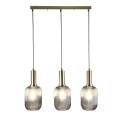 Lampa wisząca potrójna Suffolk złoty | przydymiony 3xE27 goldlux 318862 | 5901508318862 noxbox lampynox www.lampynox.pl