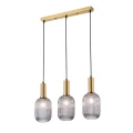 Lampa wisząca potrójna Suffolk złoty | przydymiony 3xE27 goldlux 318862 | 5901508318862 noxbox lampynox www.lampynox.pl