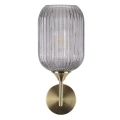 Kinkiet ścienny Suffolk złoty | przydymiony Ø 15cm. E27 goldlux 318879 | 5901508318879 noxbox lampynox www.lampynox.pl