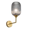 Kinkiet ścienny Suffolk złoty | przydymiony Ø 15cm. E27 goldlux 318879 | 5901508318879 noxbox lampynox www.lampynox.pl