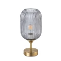 Lampa stołowa Suffolk złoty | przydymiony Ø 15cm. E27 goldlux 318886 | 5901508318886 noxbox lampynox www.lampynox.pl
