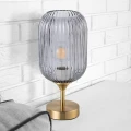Lampa stołowa Suffolk złoty | przydymiony Ø 15cm. E27 goldlux 318886 | 5901508318886 noxbox lampynox www.lampynox.pl