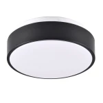 Rene czarny Ø 28cm. LED 15W 4000K IP44 Plafon łazienkowy