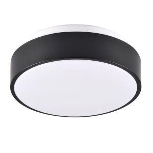 Rene czarny Ø 28cm. LED 15W 4000K IP44 Plafon łazienkowy