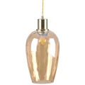 Lampa wisząca Lagri złoty | bursztyn Ø 15cm. E27 goldlux 318831 | 5901508318831 noxbox lampynox www.lampynox.pl