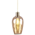 Lampa wisząca Lagri złoty | bursztyn Ø 15cm. E27 goldlux 318831 | 5901508318831 noxbox lampynox www.lampynox.pl