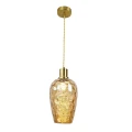 Lampa wisząca Lagri złoty | bursztyn Ø 15cm. E27 goldlux 318831 | 5901508318831 noxbox lampynox www.lampynox.pl