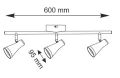 Spot Berg biały LED 3x4,2W 3000K goldlux 318138 | 5901508318138 noxbox lampynox www.lampynox.pl