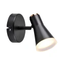 Kinkiet ścienny regulowany Berg 1 czarny LED 4,2W 3000K goldlux 318152 | 5901508318152 noxbox lampynox www.lampynox.pl