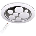 Plafon ściemnialny z pilotem Planety 50 biały | chrom Ø 48cm. LED Dim. 72W 3000K-4000K-6500K Pilot goldlux 315762 | 5901508315762 noxbox lampynox www.lampynox.pl