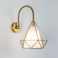 Kinkiet ścienny Hira złoty | biały E27 goldlux 318497 | 5901508318497 noxbox lampynox www.lampynox.pl