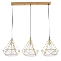 Lampa wisząca Hira 3 złoty | biały 3xE27 goldlux 318510 | 5901508318510 noxbox lampynox www.lampynox.pl
