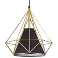 Lampa wisząca Hira 3 złoty | czarny 3xE27 goldlux 318565 | 5901508318565 noxbox lampynox www.lampynox.pl