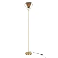 Lampa podłogowa stojąca Hira złoty | czarny E27 goldlux 318626 | 5901508318626 noxbox lampynox www.lampynox.pl