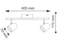 Spot Rawi biały LED 2x4,2W 3000K goldlux 318312 | 5901508318312 noxbox lampynox www.lampynox.pl