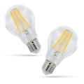 LED GLS E27 230V 8,5W COG WW 3000K CLEAR  WOJ+14595 | 5902650594425 noxbox lampynox www.lampynox.pl