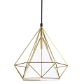 Lampa wisząca ﻿Hira złoty | biały E27 goldlux 318503 | 5901508318503 noxbox lampynox www.lampynox.pl