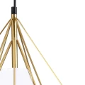 Lampa wisząca ﻿Hira złoty | biały E27 goldlux 318503 | 5901508318503 noxbox lampynox www.lampynox.pl