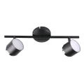 Spot Kubik 2 czarny LED 2x4,2W 3000K goldlux 318268 | 5901508318268 noxbox lampynox www.lampynox.pl