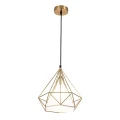 Lampa wisząca ﻿Hira złoty | biały E27 goldlux 318503 | 5901508318503 noxbox lampynox www.lampynox.pl